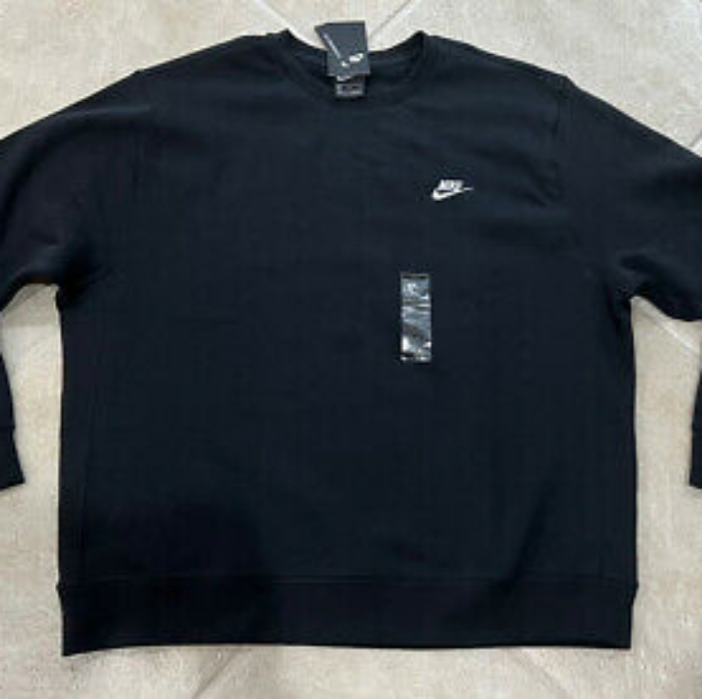 Nike Sportswear Black Crew Neck Pullover